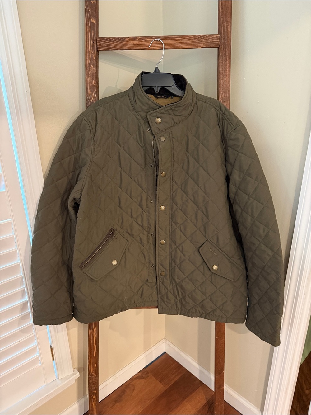 Barbour Olive Quilted Lightweight Jacket